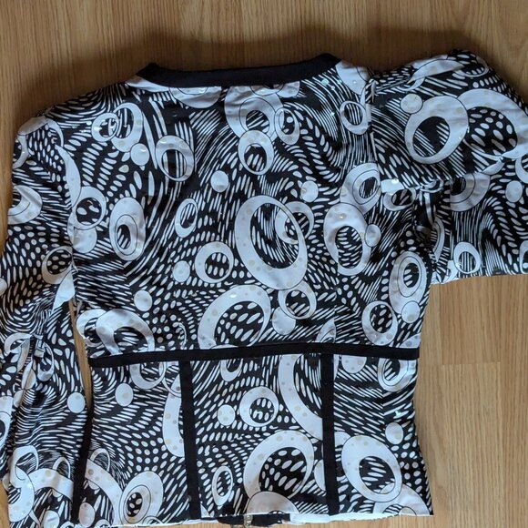 VTG BnW Abstract Print Jacket - Picture 11 of 11